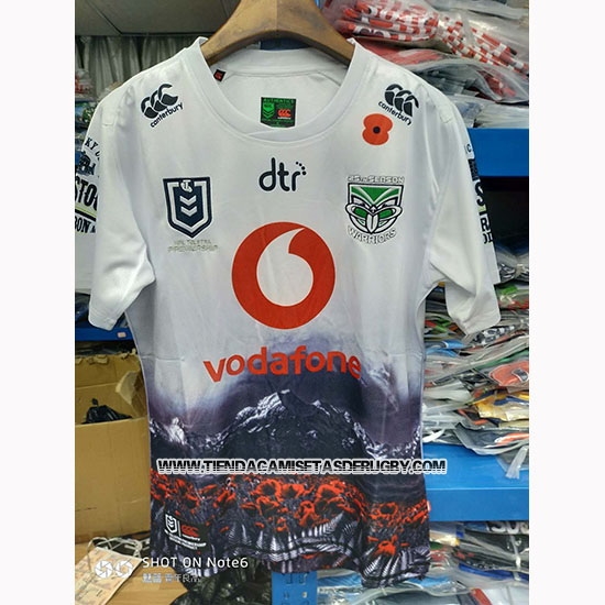 Camiseta Nueva Zelandia Warriors Rugby 2019 Conmemorative